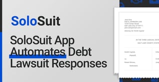 SoloSuit App Automates Debt Lawsuit Responses