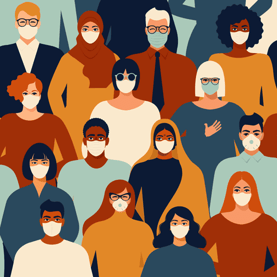 People Wearing Protective Masks People Wearing Protective Masks