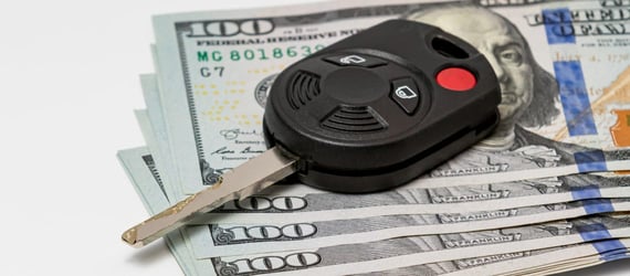 Photo of cash and car keys Photo of cash and car keys