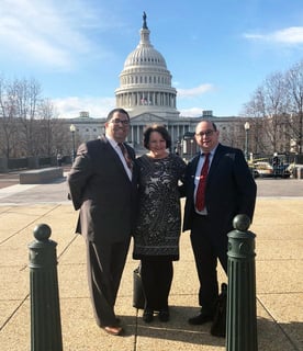 Photo of NASFAA team pushing for legislative reform