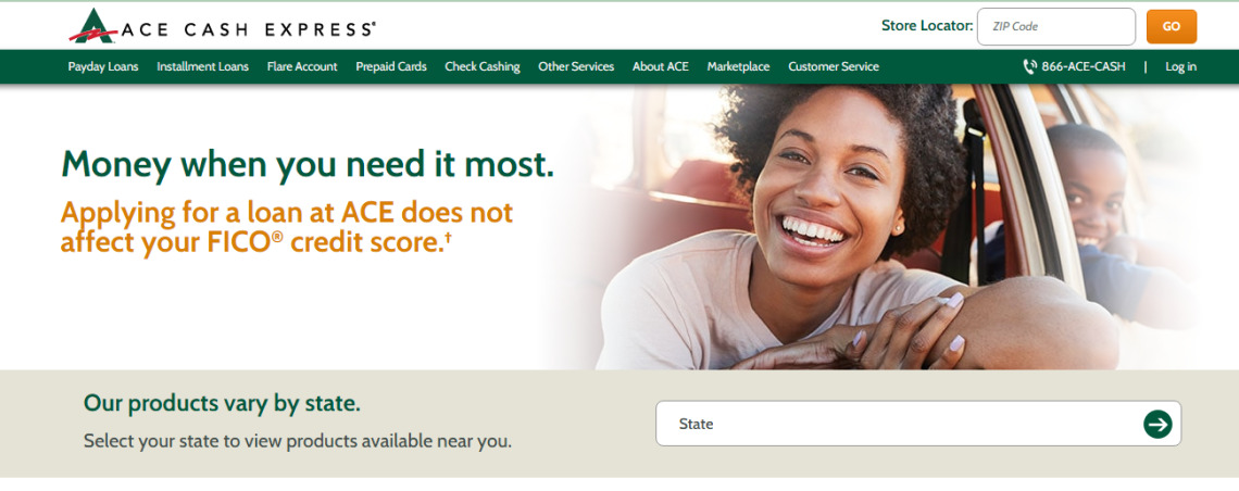 Ace cheap express loan
