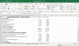 Screenshot of Last10K Excel spreadsheet