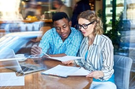 Couple Looking at Documents