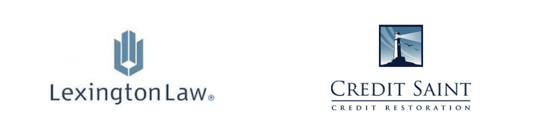 Lexington Law and Credit Saint Logos Lexington Law and Credit Saint Logos