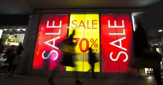 Sale sign at a mall. Sale sign at a mall.