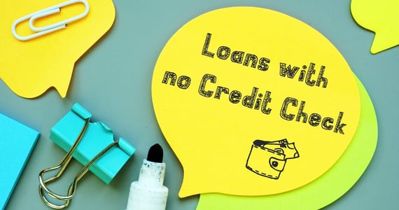 Loans with no credit check concept art Loans with no credit check concept art