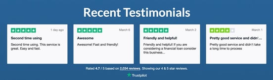 Lending platform ratings and recommendations