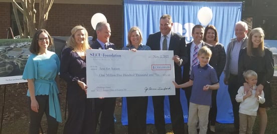 Photo of SECU Foundation ACES support presentation