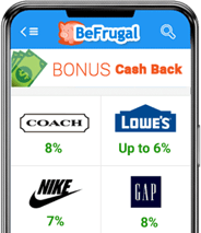 BeFrugal Mobile App Screenshot