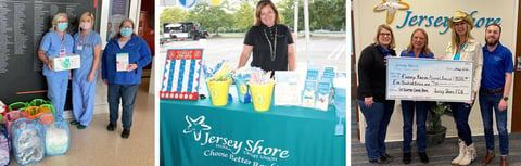 Collage of Jersey Shore FCU community initiatives