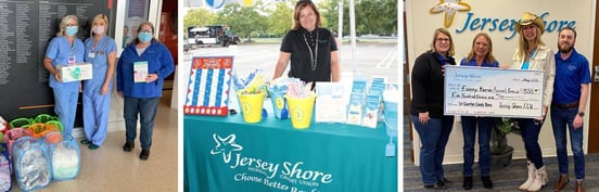 Collage of Jersey Shore FCU community initiatives Collage of Jersey Shore FCU community initiatives