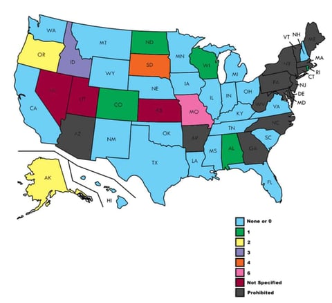 Payday Loan Rollover Limitations by State