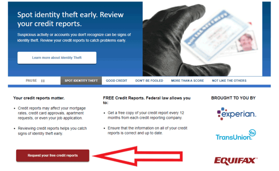 AnnualCreditReport Screenshot AnnualCreditReport Screenshot
