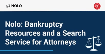 Nolo Offers Bankruptcy Resources And A Search Service For Attorneys