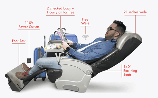 Image of RedCoach First-Class seat amenities