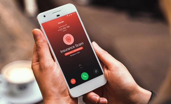 Photo of Truecaller app identifying spam call Photo of Truecaller app identifying spam call
