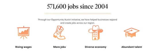 Screenshot from Austin Chamber website Screenshot from Austin Chamber website