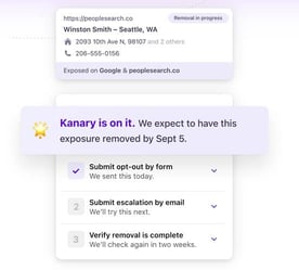 Screenshot from Kanary website