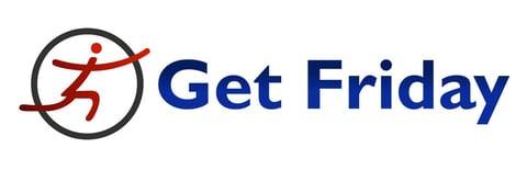 Graphic of GetFriday logo