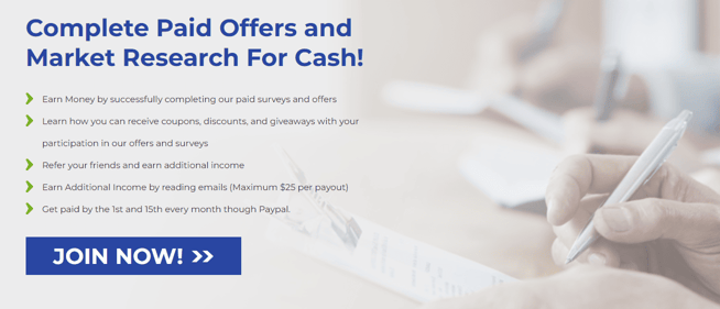 Screenshot of the Inbox Pays website