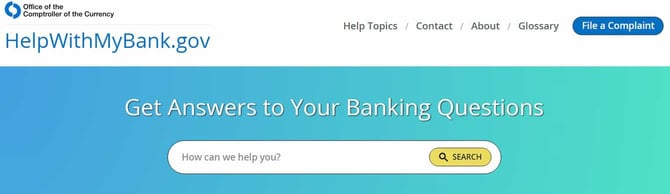 HelpWithMyBank.gov search engine HelpWithMyBank.gov search engine