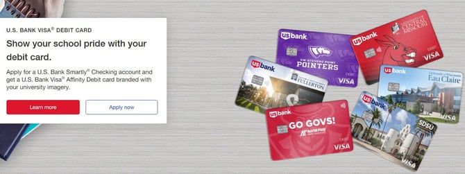 U.S. Bank debit card designs U.S. Bank debit card designs