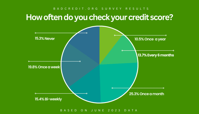 Badcredit.org Survey Results Pie Chart