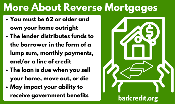 More about reverse mortgages graphic More about reverse mortgages graphic