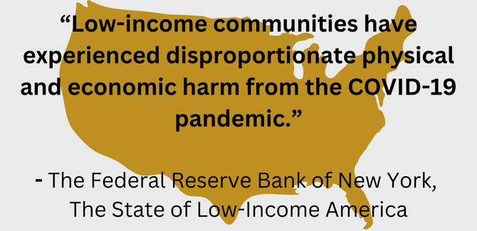 The pandemic in low-income communities The pandemic in low-income communities
