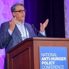 Luis Guardia at the 2023 National Anti-Hunger Policy Conference Luis Guardia at the 2023 National Anti-Hunger Policy Conference