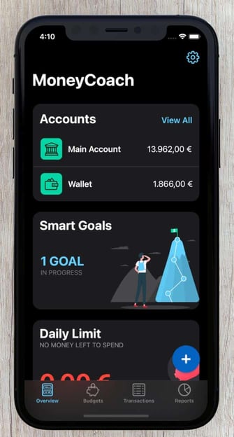 MoneyCoach interface