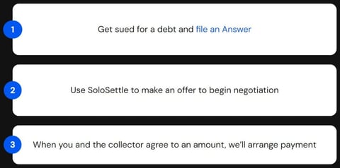 SoloSettle features