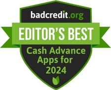 Editor's best cash advance apps for 2024 badge