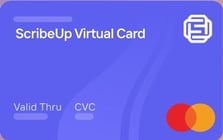 ScribeUp virtual card ScribeUp virtual card