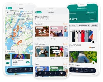 WeWard app views WeWard app views