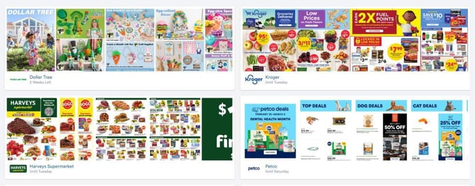 Screenshot of Flipp website