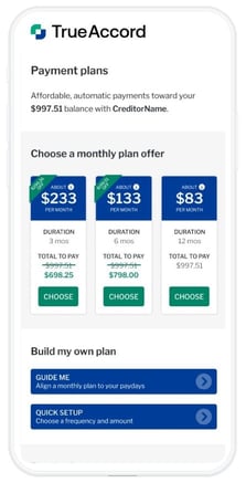 TrueAccord payment options