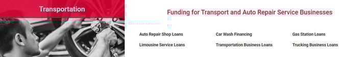 Quickbridge list of loans for transportation businesses Quickbridge list of loans for transportation businesses