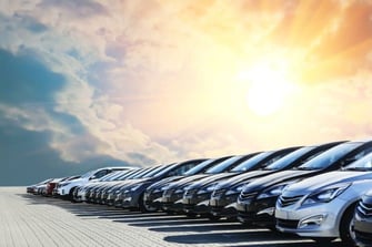 row of cars row of cars