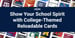 Show Your School Spirit — Purchase a Gift Card or Reloadable Card Adorned with a University Logo