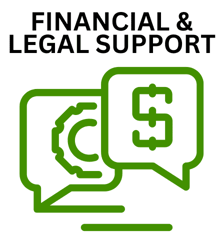 Financial and Legal Support graphic