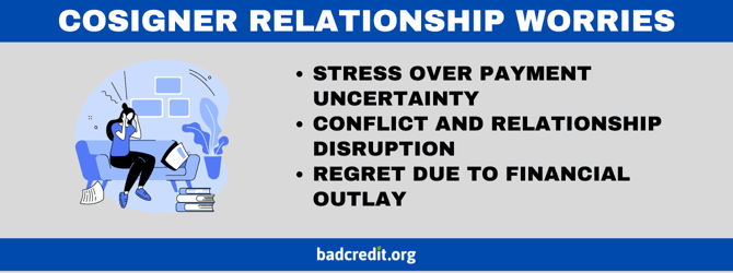 Cosigner relationship worries Cosigner relationship worries