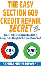 "The Easy Section 609 Credit Repair secret" cover "The Easy Section 609 Credit Repair secret" cover