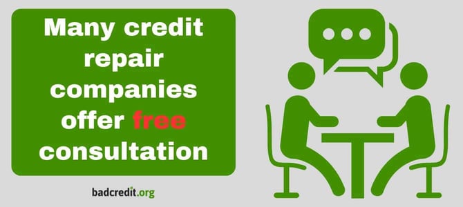 Free credit repair consultations