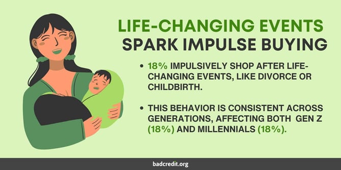 Life-changing event findings graphic Life-changing event findings graphic