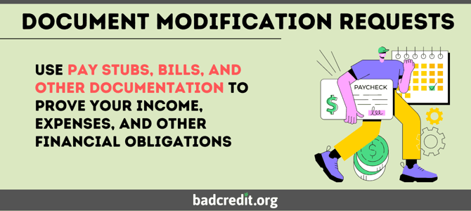 Document modification requests graphic Document modification requests graphic