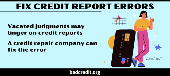 Fix credit report errors Fix credit report errors