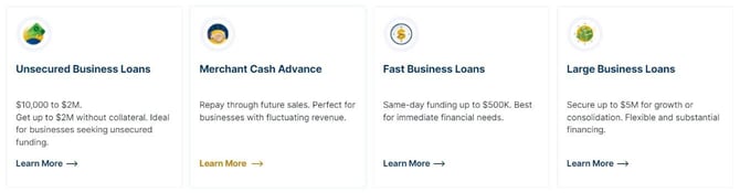 Sunwise loan types