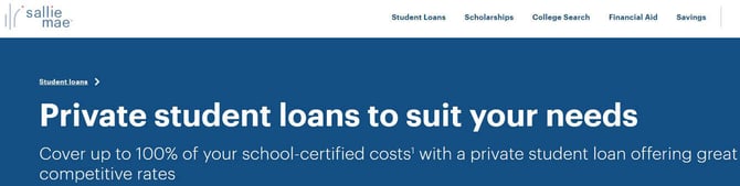 Sallie Mae screenshot