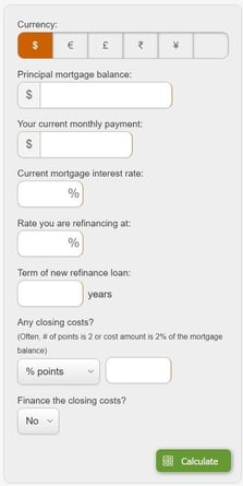 mortgage calculator screenshot mortgage calculator screenshot